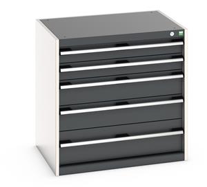 Bott Cubio drawer cabinet with overall dimensions of 800mm wide x 650mm deep x 800mm high Cabinet consists of 2 x 100mm, 2 x 150mm and 1 x 200mm high drawers 100% extension drawer with internal dimensions of 675mm wide x 525mm deep. The drawers... Bott100% extension Drawer units 800 x 650 for Labs and Test facilities